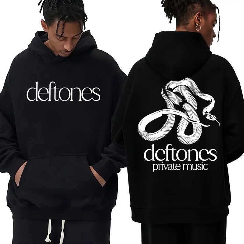 Rock Band Deftones Private Music Album Snake Sweatshirt Harajuku Gothic Punk Retro Sweatshirt for Men Rock Band Deftones Private Music Album Snake Sweatshirt Harajuku Gothic Punk Retro Sweatshirt for Men