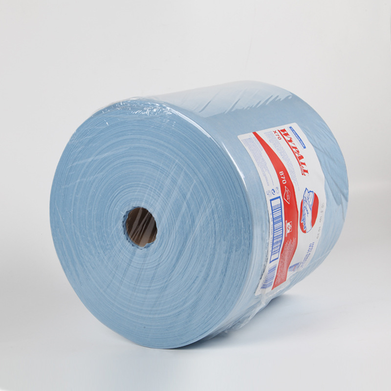 Paño de limpieza industrial sin polvo 41611A X70 de fibra de polipropileno y pulpa de madera absorbente de aceite