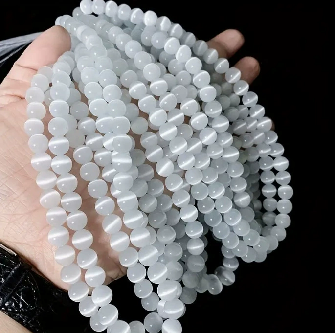 Round beads, beaded bracelet handmade, accessories, direct factory sales, cat's eye, wholesale