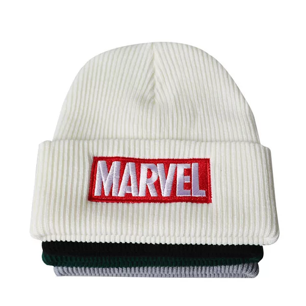 Anime Cartoon Marvel Marvel Embroidered Knitted Hat Woolen Hat Cold Hat Pullover Hat Men and Women Letter Export Hat