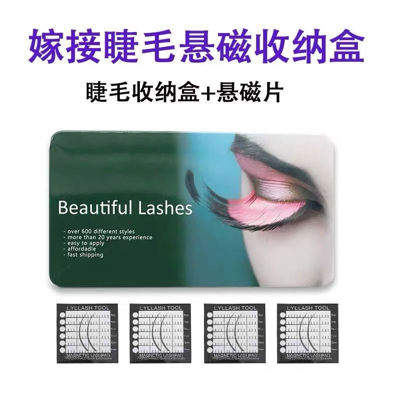 Eyelash extension for eyelashes, storage box, protective tin box