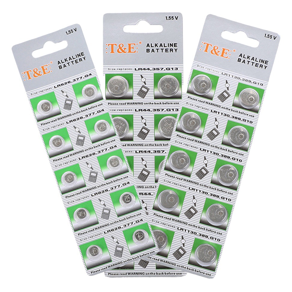 Tianyi alta capacidad AG serie alcalina LR44 botón LR41 reloj batería LR1130 electrónica AG1 image 1