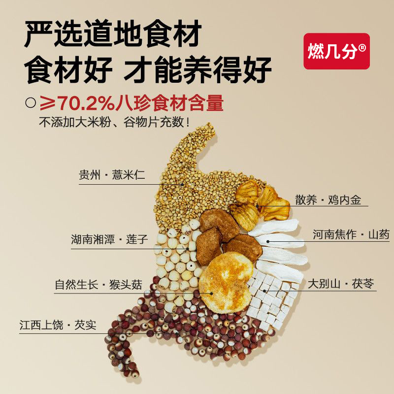 爆款八珍粉健脾养胃冲剂古方早餐粉现货批发直播同款一件代发|undefined
