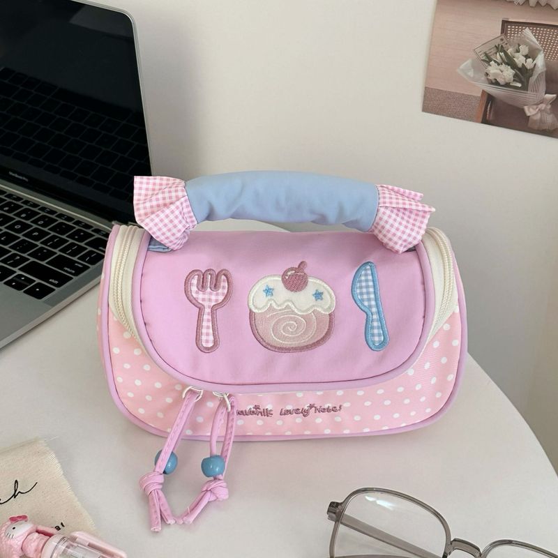 新款马卡龙撞色笔袋高颜值可爱少女心文具盒学生大容量轻便铅笔盒|undefined