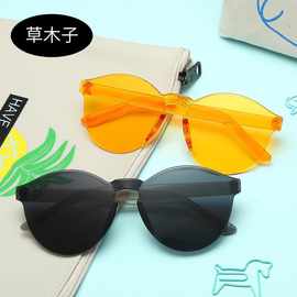 欧美时尚儿童太阳眼镜 连体宝宝蛤蟆镜 小孩墨镜女批发厂家直销