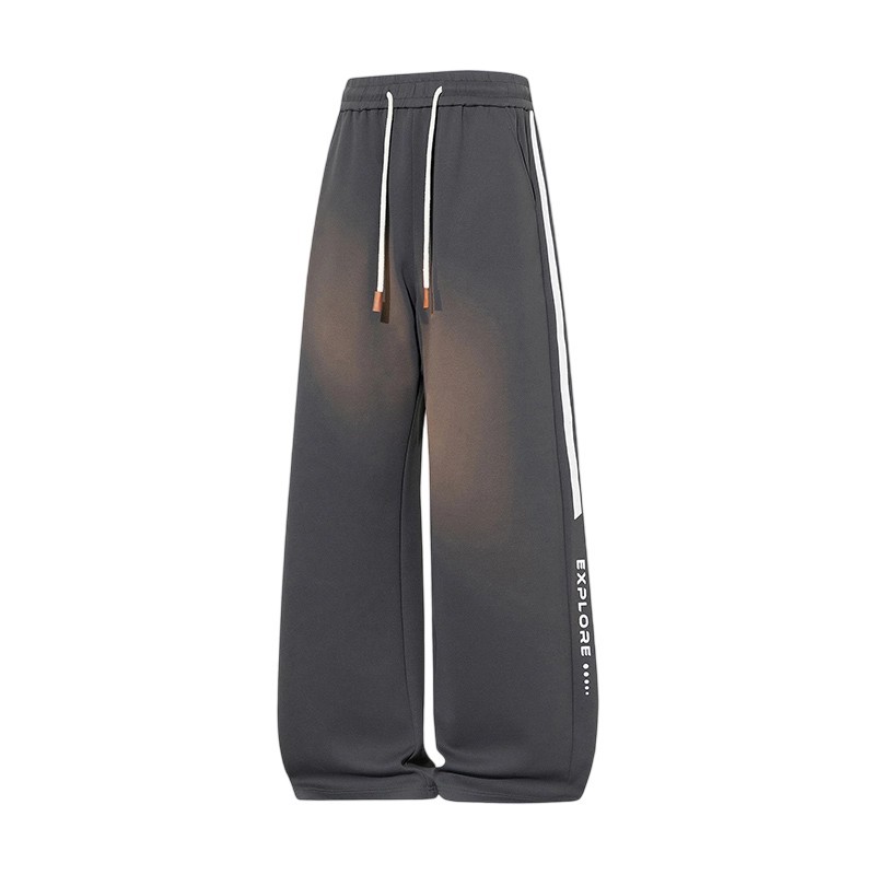 Marca de moda de otoño pantalones de impresión para hombres pantalones casuales para hombres, pantalones de primavera y otoño holgados para el aire libre