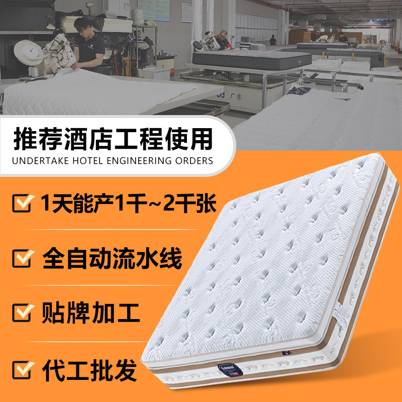 Us Dollar Bond Multi-Zone Individually Wrapped Spring Hotel Mattress, High-End Cashmere Fabric Home Use Thickened Latex Mattress Us Dollar Bond Multi-Zone Individually Wrapped Spring Hotel Mattress, High-End Cashmere Fabric Home Use Thickened Latex Mattress