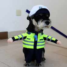 搞怪狗狗职业装辅警搞怪宠物衣服厨师歌手警长海盗小狗幼犬装扮服