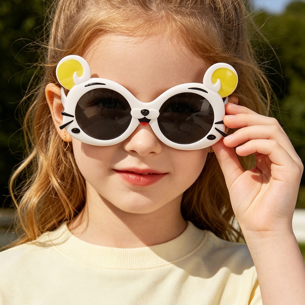 Gafas de sol para la lluvia para hombres, mujeres y niños, gafas de sol con protección UV Tiger, protección solar y sombreado.