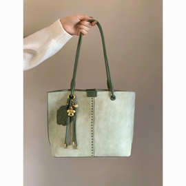 南风 青柠车站托特包大容量2025新款通勤时尚手提单肩包女