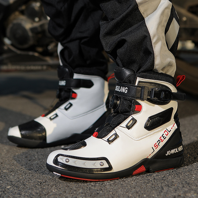 Otoño y invierno cuatro estaciones botas de ciclismo motocicleta cross-country hombre impermeable antideslizante motocicleta viajes viajeros zapatos de ciclismo equipo de locomotora mujer