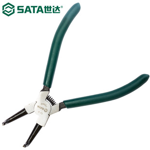 Shida 72042 Circlip Pliers German-style Plug Curved Mouth Inner Retaining Ring Pliers Circlip Pliers Multi-function Elbow 7inch