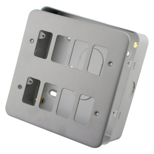 ӢҎ 20A 8�_���o�����F�оW���_�P  8 MODULE GRID SWITCH PLATE