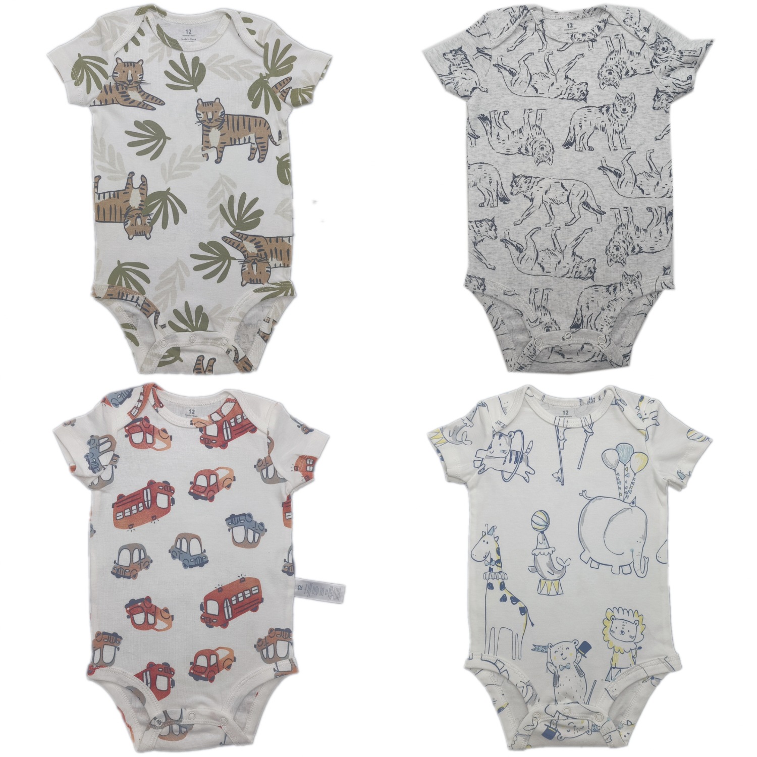 外贸三角哈衣新生儿纯棉包屁衣 男女婴幼儿童宝宝短袖连体爬衣