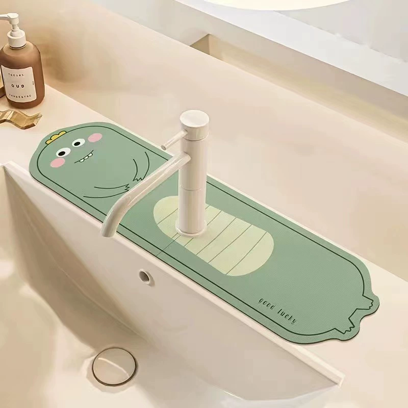 Мультяшная милая водяная кран, дренажная подкладка для ванной, водяная подушка для брызг, адиатон грязевой впитывающий водяной коврик