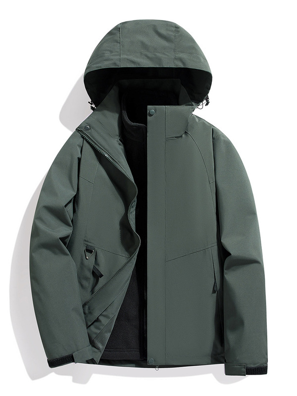 2024 New Popular Model Three-In-One Detachable Windproof and Waterproof Jacket for Men, Couple's Winter Clothing 2024 New Popular Model Three-In-One Detachable Windproof and Waterproof Jacket for Men, Couple's Winter Clothing