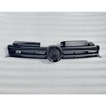 适用于大众高尔夫6改装R20亮黑中网 高尔夫6R20前格栅 前通风网