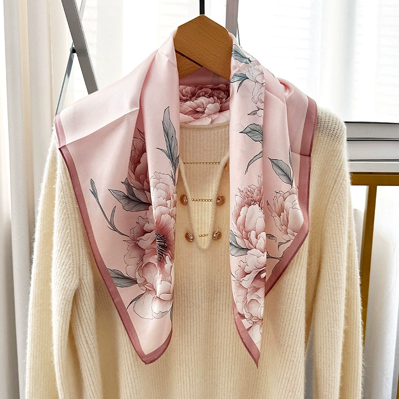 Retro silk scarf, 65cm