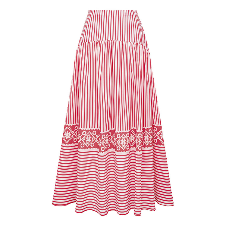 Damen Badeanzug Retro Mit Schleife Und Streifen Sowie Rüschen_voghion.com