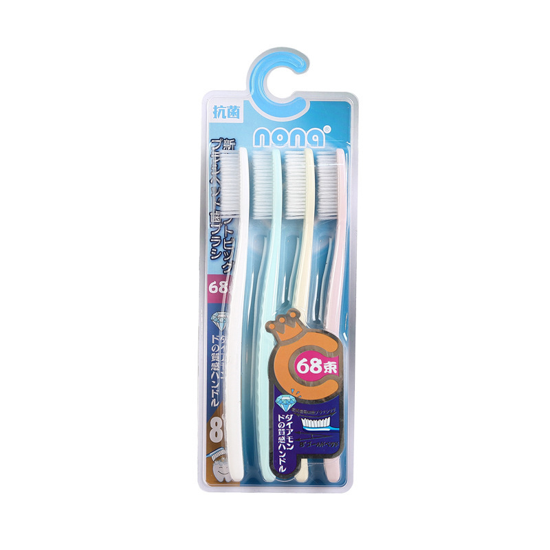 Japanese Style Toothbrush 4 Pack Extra Large Head Toothbrush Soft Bristles High-Grade Teeth Soft Manufacturer Wholesale Nano Large Head Toothbrush