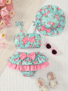 T 13380 Bohemian Floral Baby Dress Set �����ׁ��냺ȹ ��