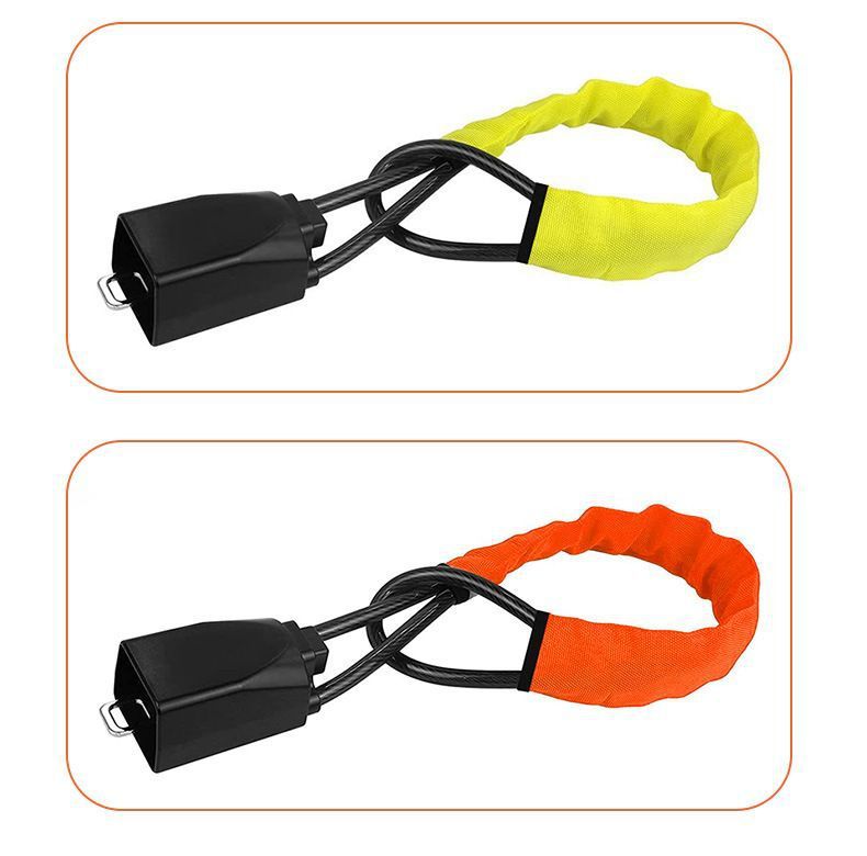 Car Steering Wheel Lock New Seat Belt Buckle Lock Steel Cable Lock Steering Wheel Universal Anti-Theft Lock Car Handle Lock