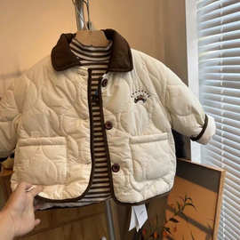 儿童棉服外套韩版休闲新款宝宝洋气男女儿童保暖棉服棉衣冬季秋冬