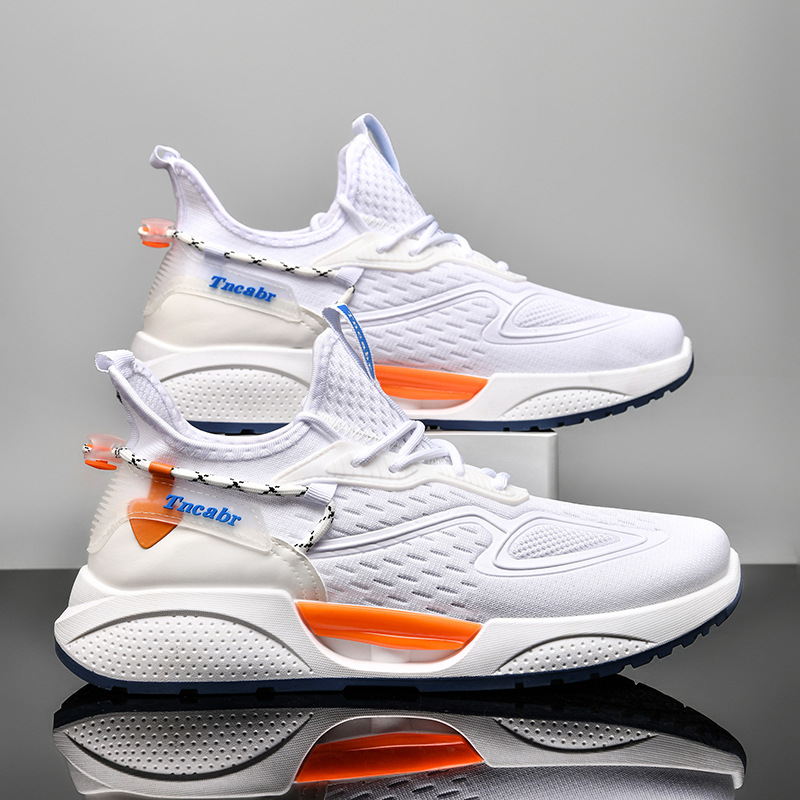 Comercio exterior de alta calidad para hombres de verano baja red transpirable zapatos para correr suela gruesa amortiguadora zapatos deportivos casuales de entrenamiento cómodos