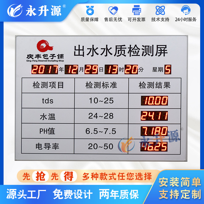 ԭˮ��ˮˮ�ʼ����ˮλˮ�¿���ˮѹtdsPHֵ �絼�ʼ������ʾ��