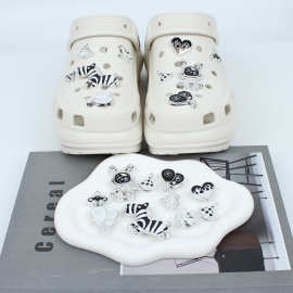 洞洞鞋配饰鞋花鞋扣配饰DIY鞋材扇子斑马球拍爱心蝴蝶汽车太空人