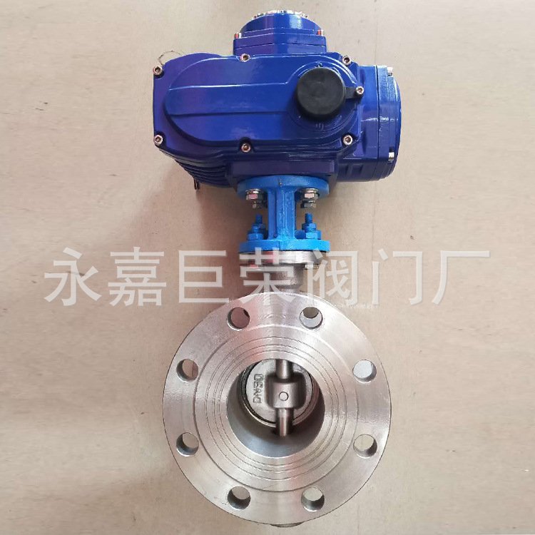 D643H-16P DN450 AW型气动带手动双用型硬密封法兰蝶阀