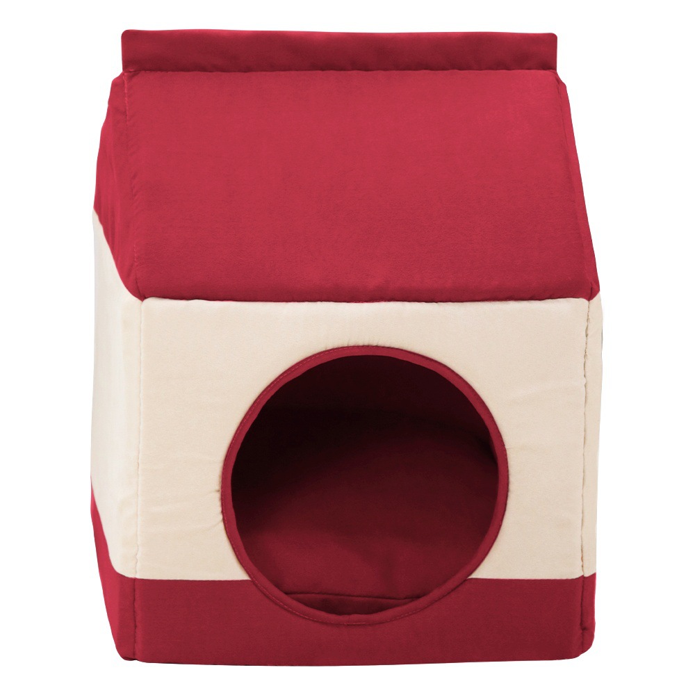 Perrera gato nido casa tipo invierno cálido pequeño perro peluche cuatro estaciones estera universal desmontable perrera gato nido cama