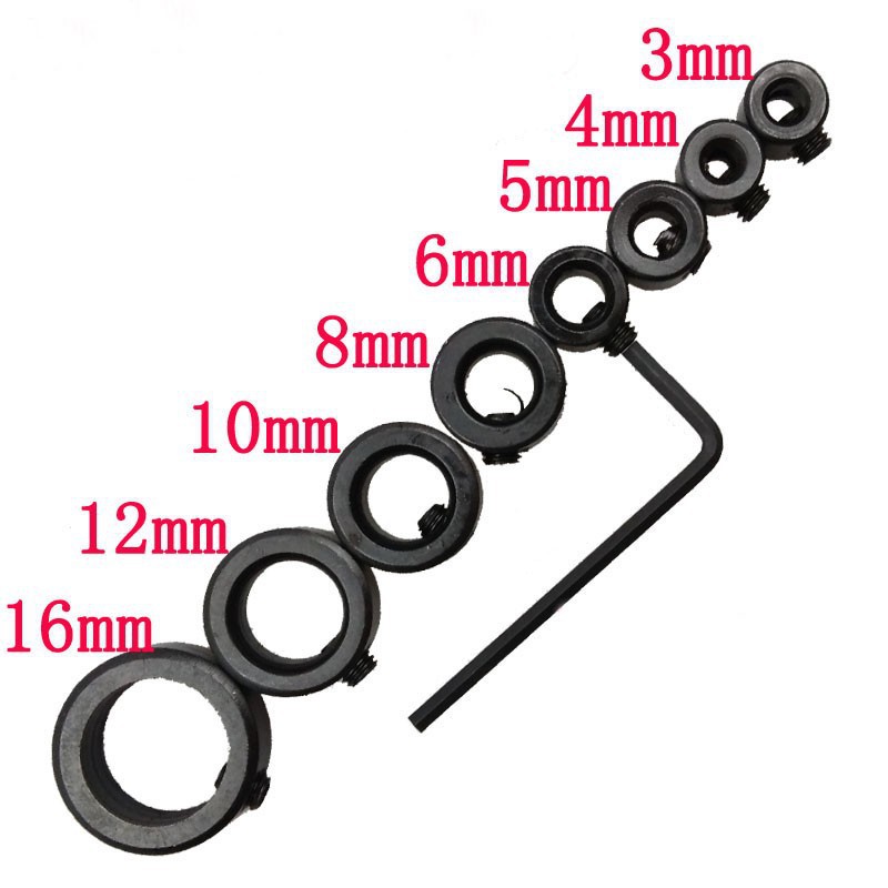 亚马逊1套3-16Mm钻头阀塞钻深度止动环木工钻限位器免小钥匙木工