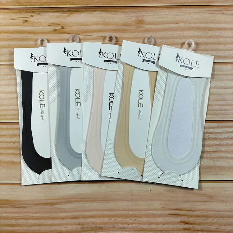 KOLE Kang Li Spring and Summer Ice Silk Cotton Sole Non-slip Silicone Shoes Short Socks Boat Socks Women's Shallow Mouth Invisible Socks 3001