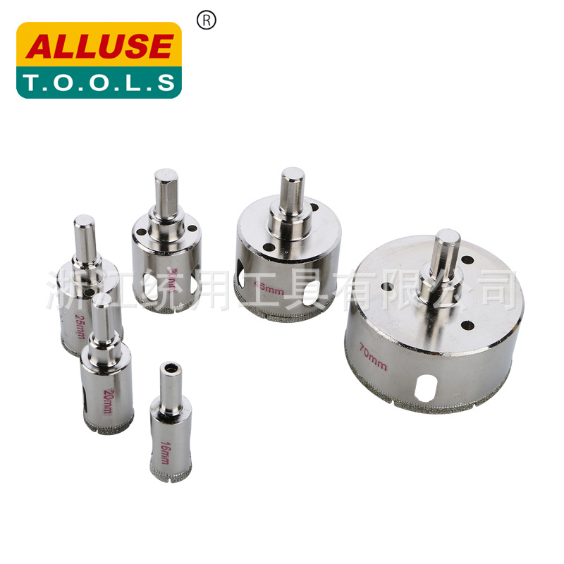 统用供应大理石开孔器空心钻石材开孔器电镀扩孔器瓷砖花岗岩打孔