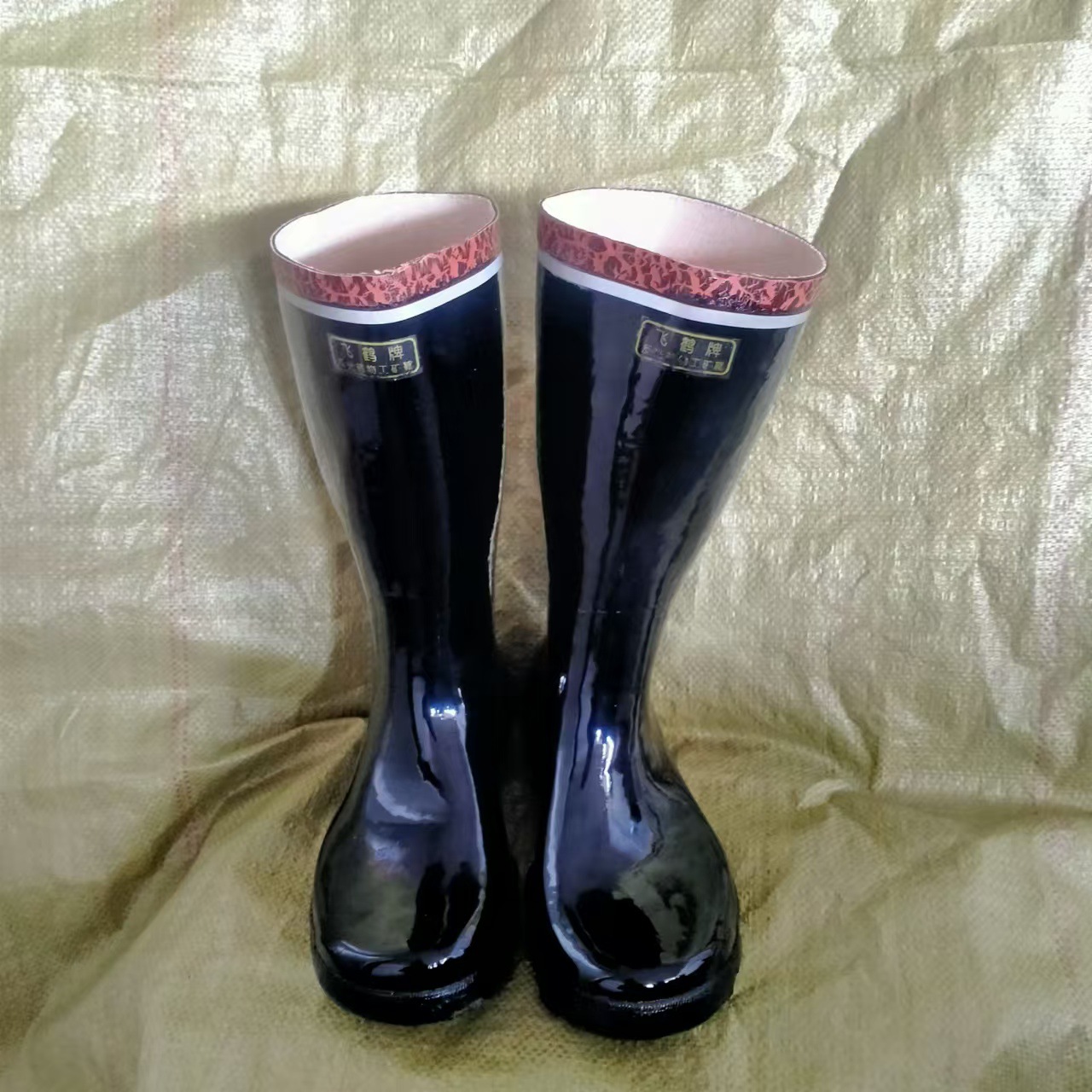 飞鹤工矿高筒靴G231高筒雨靴反光药物矿工靴石油采矿井下作业