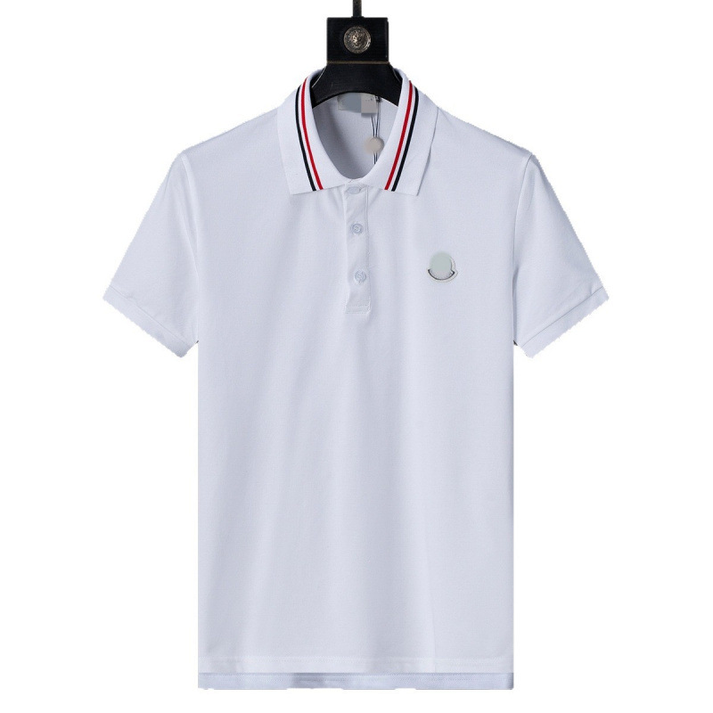 Camiseta de polo transfronteriza correcta de color sólido Jacquard camiseta de manga corta de punto Casual Compliance comercio exterior Dunhuang