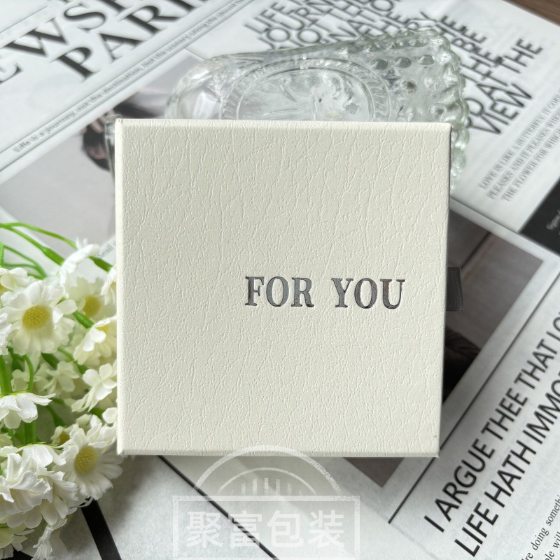 회색 내부 흰색 서랍, 팔찌 상자 9*9*4