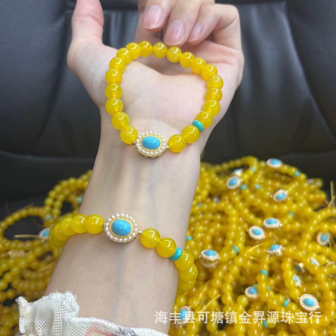 Оригинальный желтый агат с куриным желтым кружком