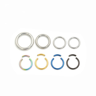 Medical titanium steel interface ring closed ring earrings earrings stainless steel Human body piercing jewelry multi-use ring nose ring nose ring