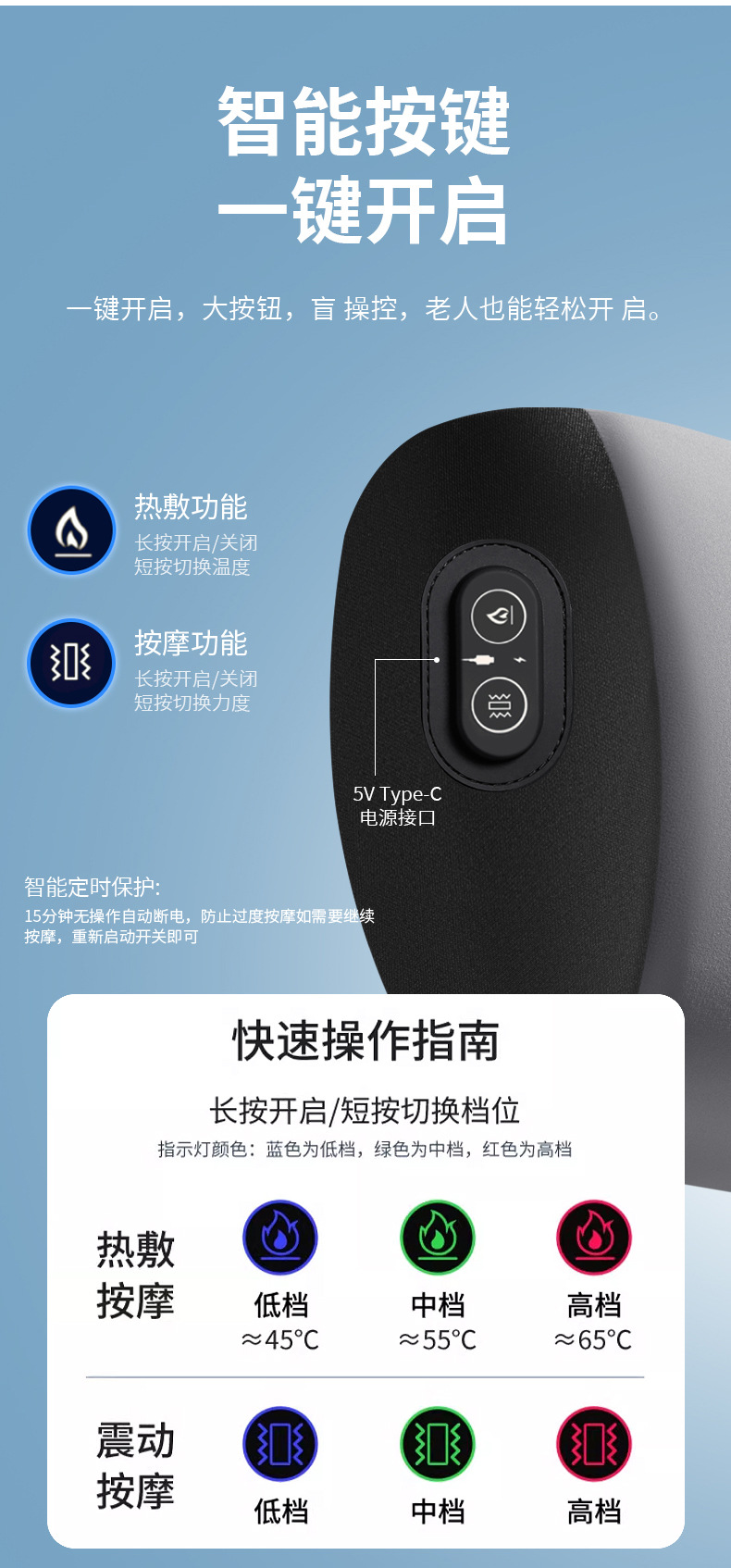 Car lumbar support electric heating massage cushion for long-term sitting in the car, lumbar support pad, car-mounted heating neck pillow