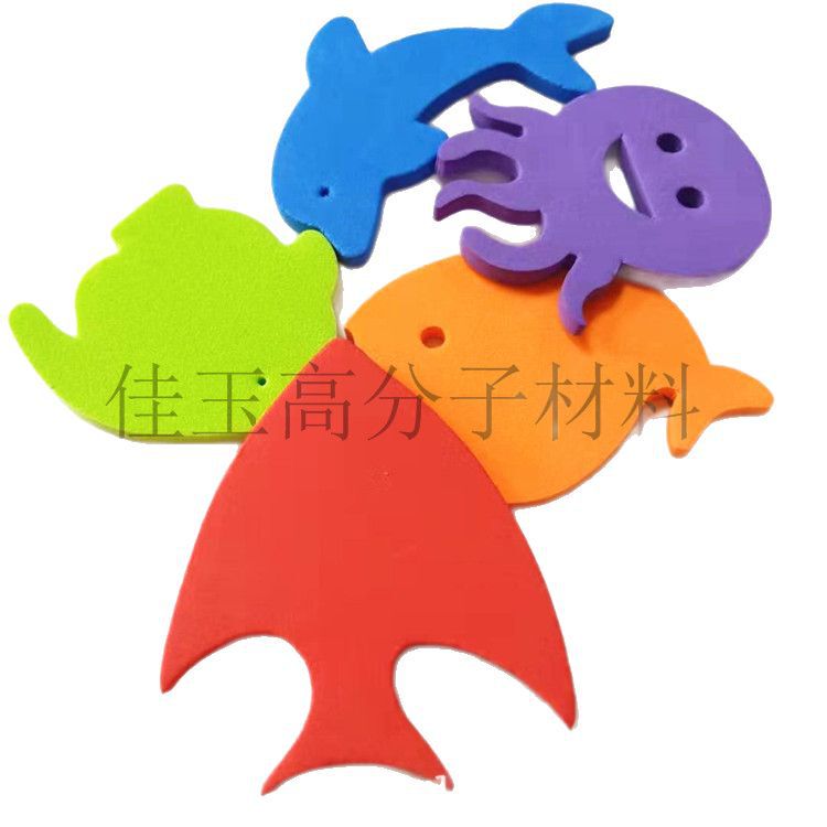 Eva Numbers and Letters Marine Animal Shape Stickers Bath Bucket Stickers Strong Stickers Refrigerator Stickers Waterproof Pat Bag Filling