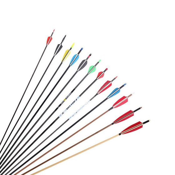Archery Arrow Glass Fiber Arrow Mixed Carbon Arrow Pure Carbon Arrow Traditional Bow US Hunting Compound recurve Bow Arrow Shooting Practice Arrow