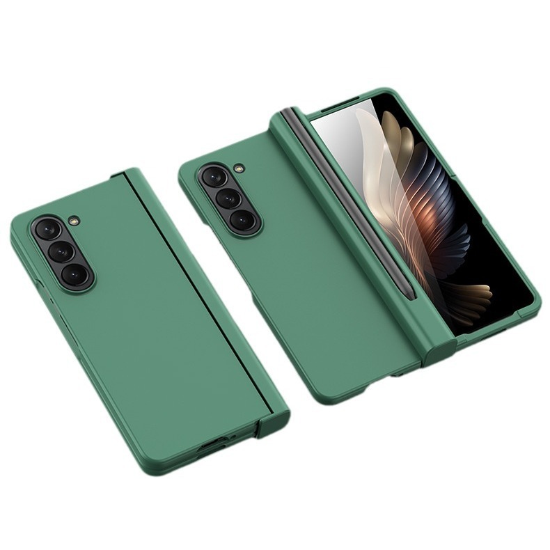 サムスンGalaxy ZFold6/5/4/3新型シェルスキン感折り畳み防止携帯ケースペン付きスロット|undefined