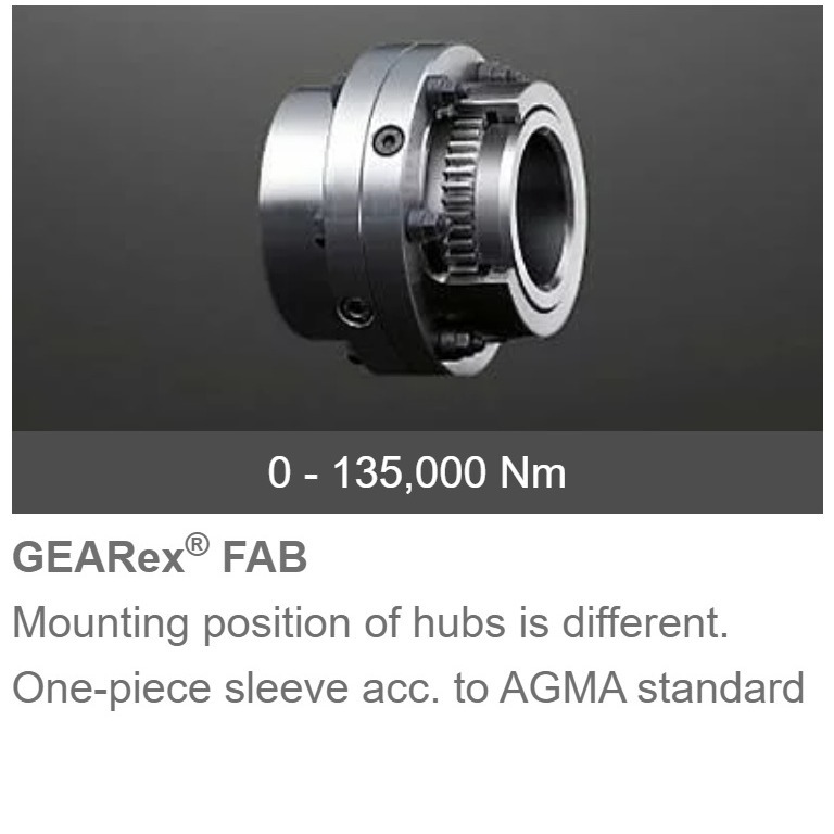 KTR-GEAREX-FA10/15/20/25/30/35/40/45/50/55/60冠状齿式联轴器