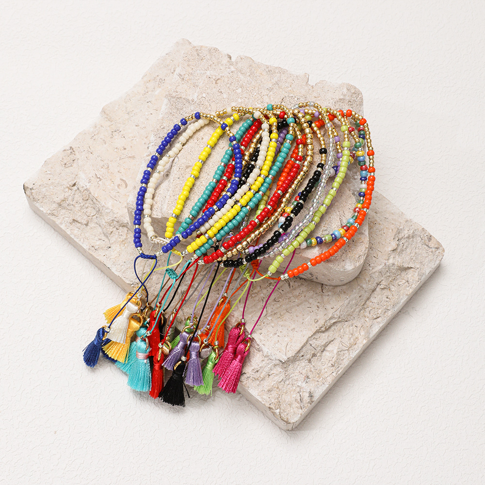 Vintage Style Color Block Seed Bead Women's Bracelets display picture 8