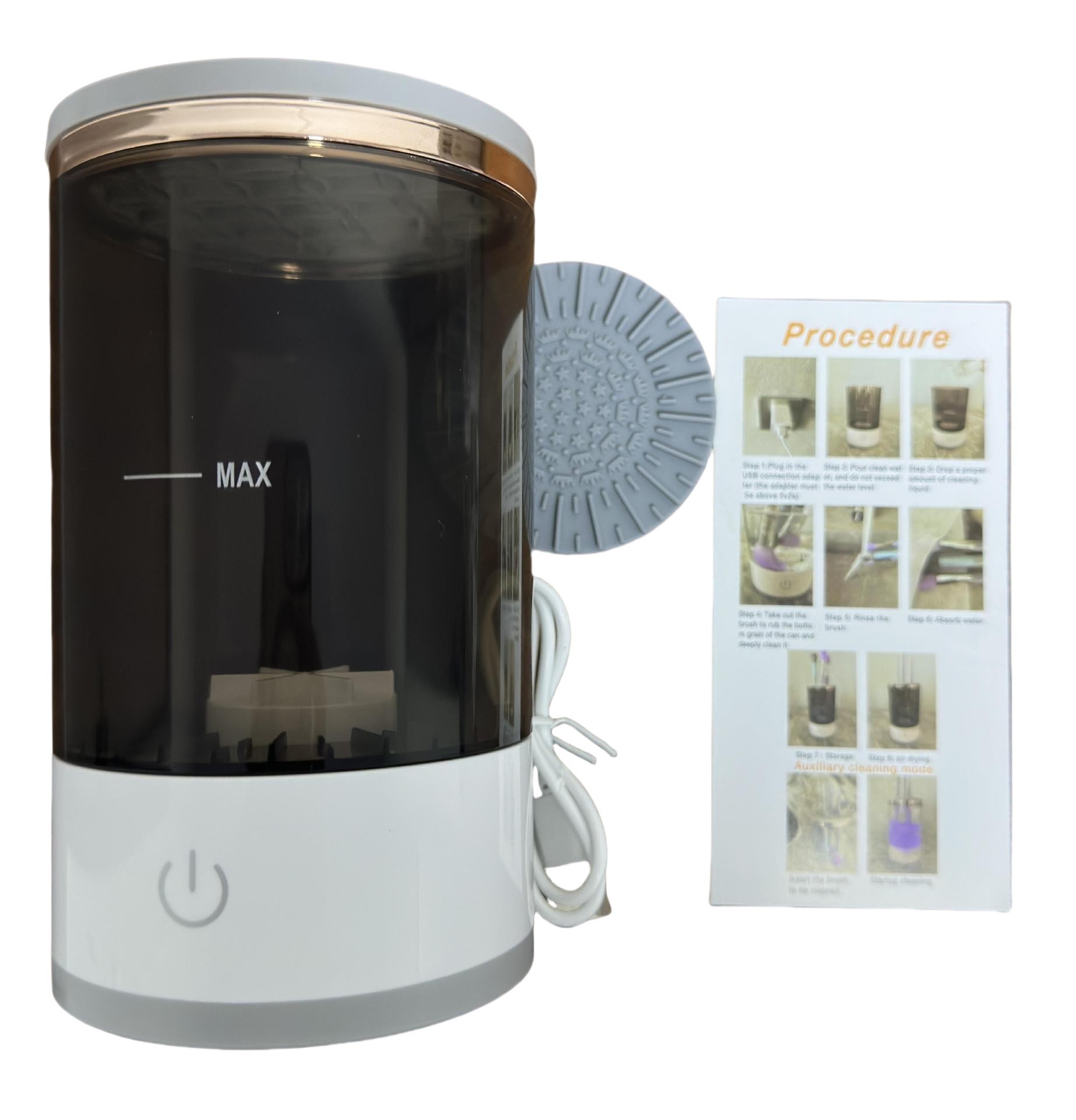 Transfronterizo cepillo de maquillaje limpiador perezoso cepillo de limpieza eléctrica lavado automático artefacto de maquillaje rápido secado nueva herramienta de maquillaje