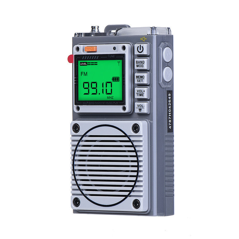 HRD - 787 radio de banda completa de alto rendimiento portátil tarjeta Bluetooth para personas mayores radio Walkman para personas mayores