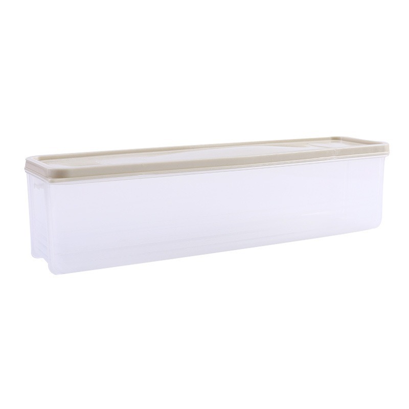 Contenedor de almacenamiento de granos para cocina de gran capacidad con tapa, caja sellada para fideos, caja rectangular para almacenamiento en refrigerador, caja de plástico a prueba de polvo