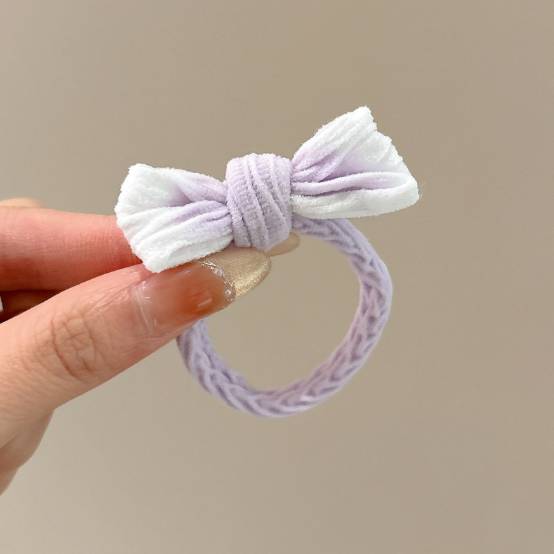 2 # Cuerda de pelo con lazo morado degradado